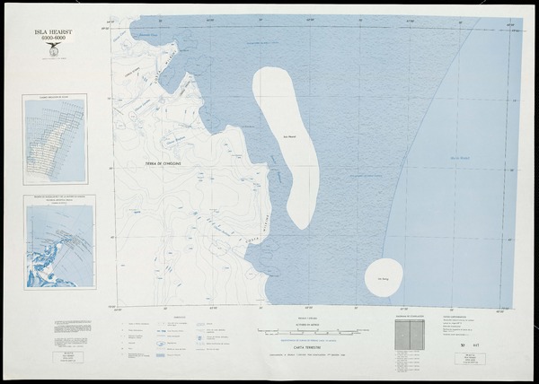 Isla Hearst 6900 - 6000 : carta terrestre [material cartográfico] : Instituto Geográfico Militar de Chile.