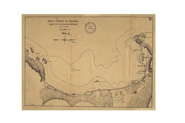Bahía y puerto de Coronel ampliación del plano publicado por la Marina Nacional. [material cartográfico] :