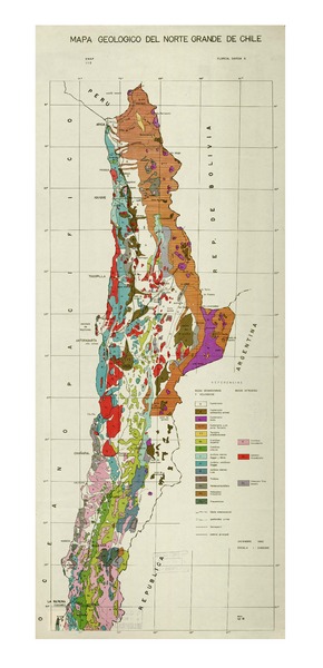 Mapa geológico del Norte Grande de Chile