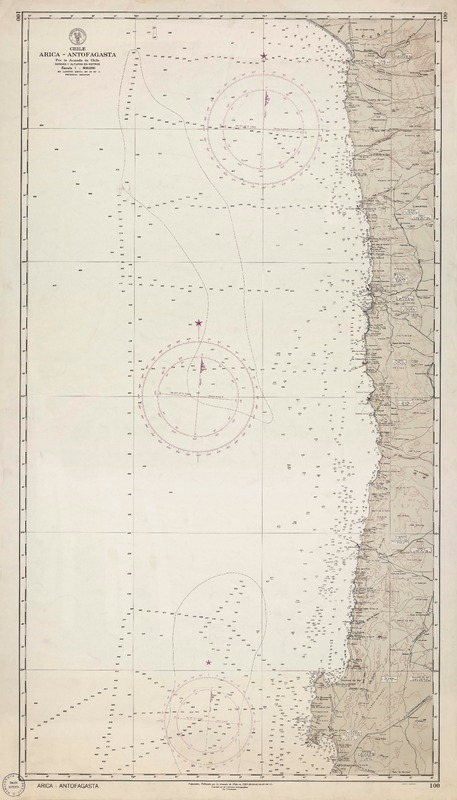 Arica - Antofagasta  [material cartográfico] por la Armada de Chile.