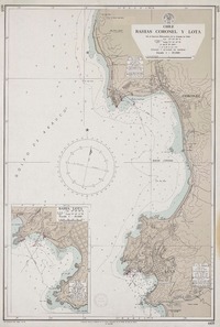 Bahías Coronel y Lota  [material cartográfico] por el Instituto Hidrográfico de la Armada de Chile.
