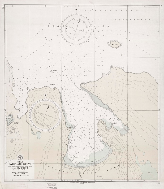 Bahía Año Nuevo  [material cartográfico] por el Instituto Hidrográfico de la Armada de Chile.