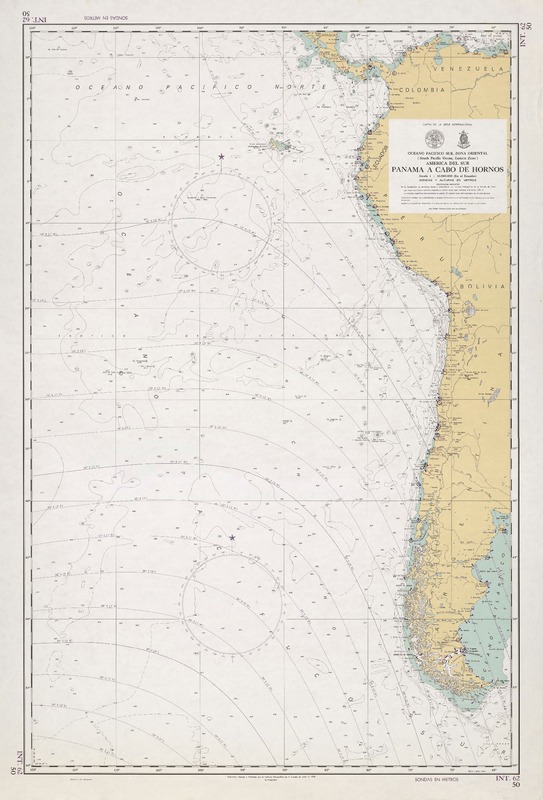 Panamá a Cabo de Hornos Océano Pacífico Sur, zona oriental = (South Pacific Ocean, Eastern zone) [material cartográfico] :