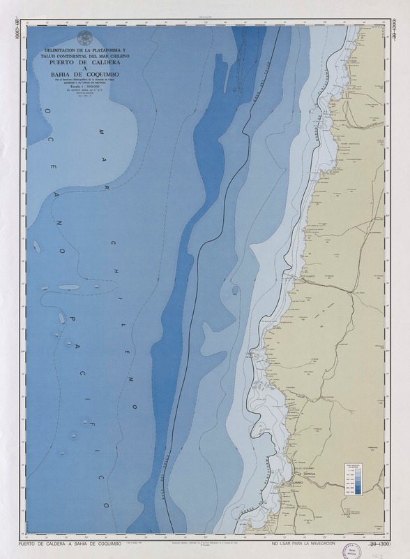 Delimitación de la plataforma y talud continental del mar chileno Puerto de Caldera a Bahía de Coquimbo