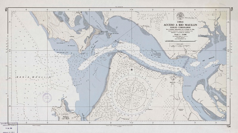 Acceso a río Maullín  [material cartográfico] por el Instituto Hidrográfico de la Armada de Chile.