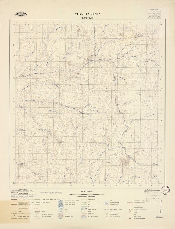 Vegas La Junta 2700 - 6915 [material cartográfico] : Instituto Geográfico Militar de Chile.