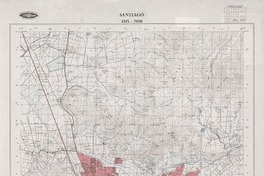 Santiago 3315 - 7030 [material cartográfico] : Instituto Geográfico Militar de Chile.