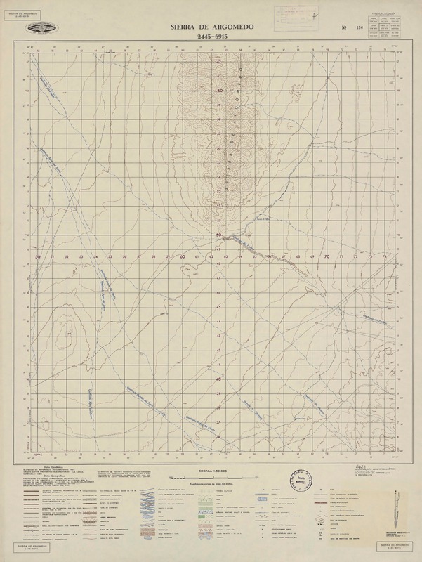 Sierra de Argomedo 2445 - 6915 [material cartográfico] : Instituto Geográfico Militar de Chile.