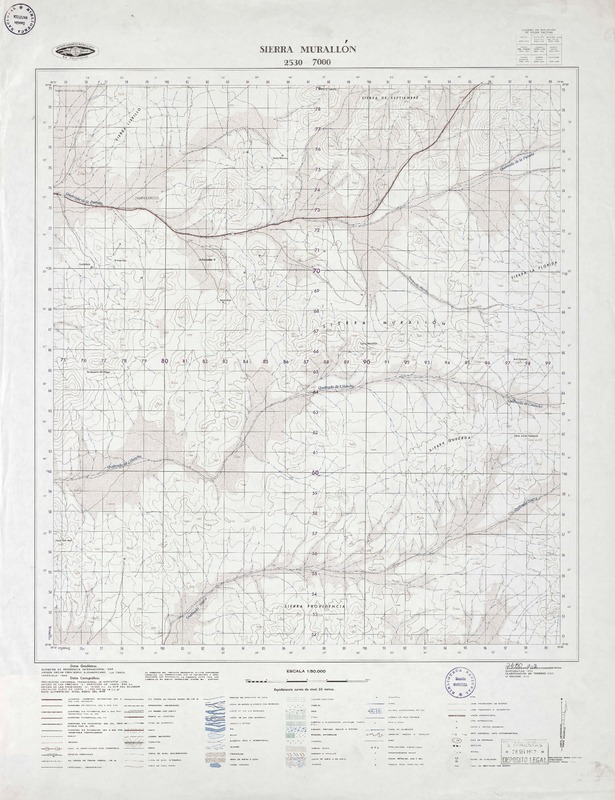 Sierra Murallón 2530 - 7000 [material cartográfico] : Instituto Geográfico Militar de Chile.