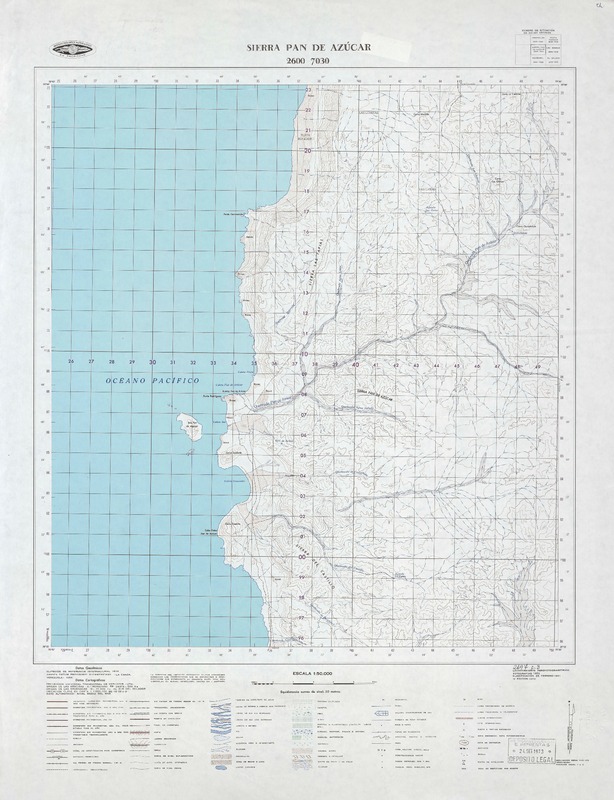 Sierra Pan de Azúcar 2600 - 7030 [material cartográfico] : Instituto Geográfico Militar de Chile.