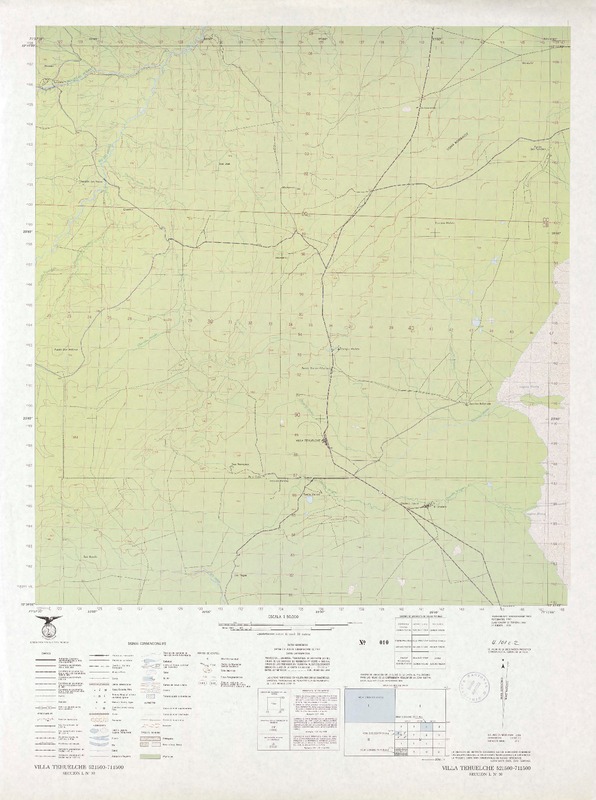 Villa Tehuelche 521500 - 711500 [material cartográfico] : Instituto Geográfico Militar de Chile.