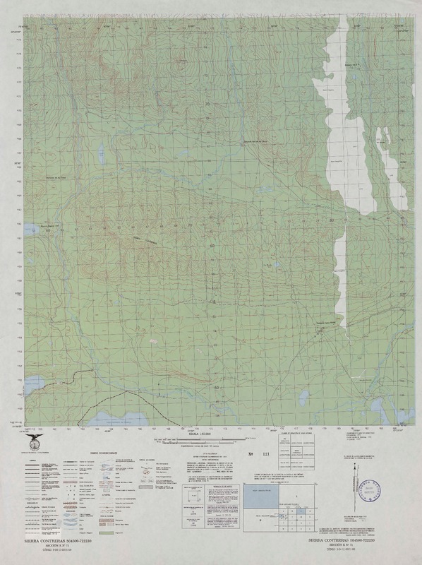 Sierra Contreras 504500 - 722230 [material cartográfico] : Instituto Geográfico Militar de Chile.