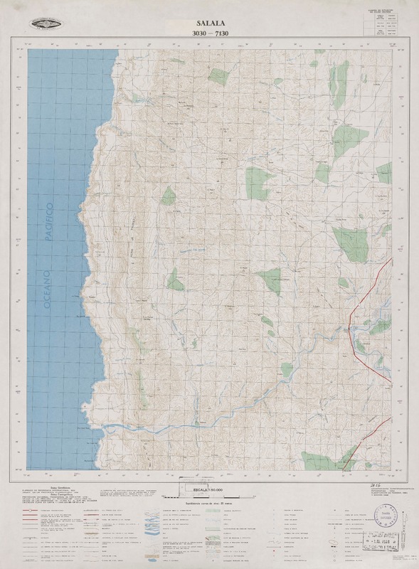 Salala 3030 - 7130 [material cartográfico] : Instituto Geográfico Militar de Chile.