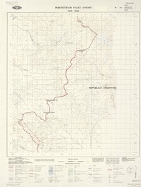 Portezuelos Valle Ancho 2715 - 6845 [material cartográfico] : Instituto Geográfico Militar de Chile.