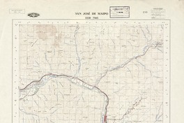 San José de Maipo 3330 - 7015 [material cartográfico] : Instituto Geográfico Militar de Chile.