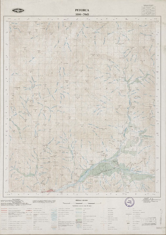 Petorca 3200 - 7045 [material cartográfico] : Instituto Geográfico Militar de Chile.
