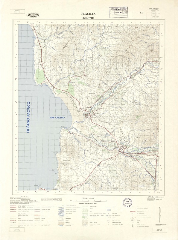 Placilla 3215 - 7115 [material cartográfico] : Instituto Geográfico Militar de Chile.