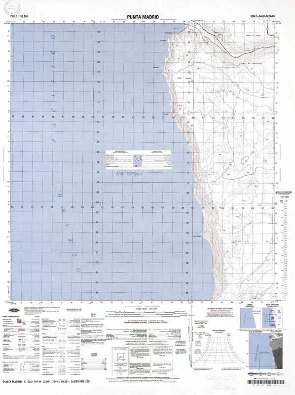 Punta Madrid (18°45'13.00" - 70°15'06.05") [material cartográfico] : Instituto Geográfico Militar de Chile.