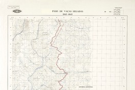 Paso de Vacas Heladas 2945 - 6945 [material cartográfico] : Instituto Geográfico Militar de Chile.