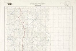 Paso del Sancarron 2930 - 6945 [material cartográfico] : Instituto Geográfico Militar de Chile.