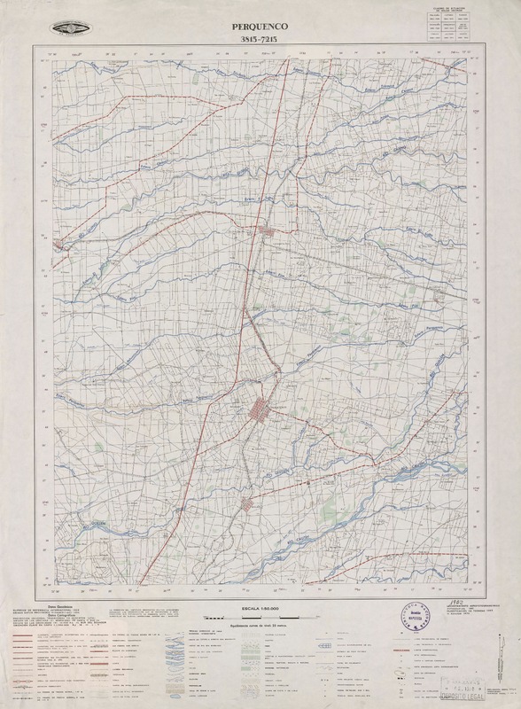 Perquenco 3815 - 7215 [material cartográfico] : Instituto Geográfico Militar de Chile.