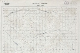 Quebrada Desierto 2645 - 7000 [material cartográfico] : Instituto Geográfico Militar de Chile.