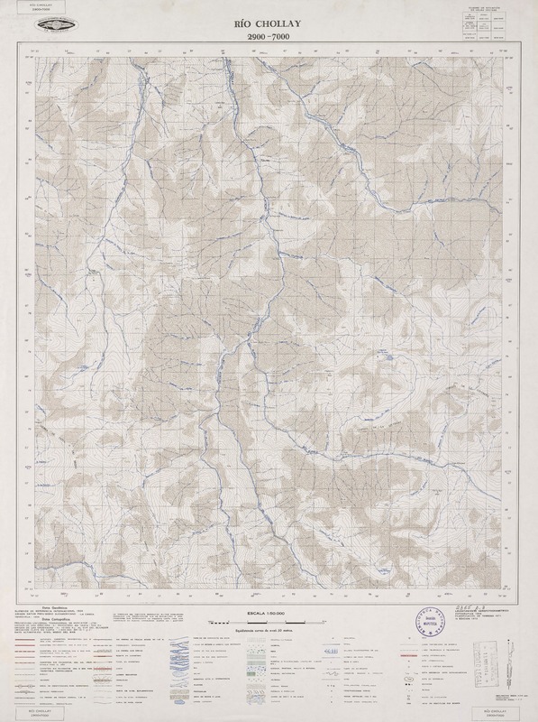 Río Chollay 2900 - 7000 [material cartográfico] : Instituto Geográfico Militar de Chile.