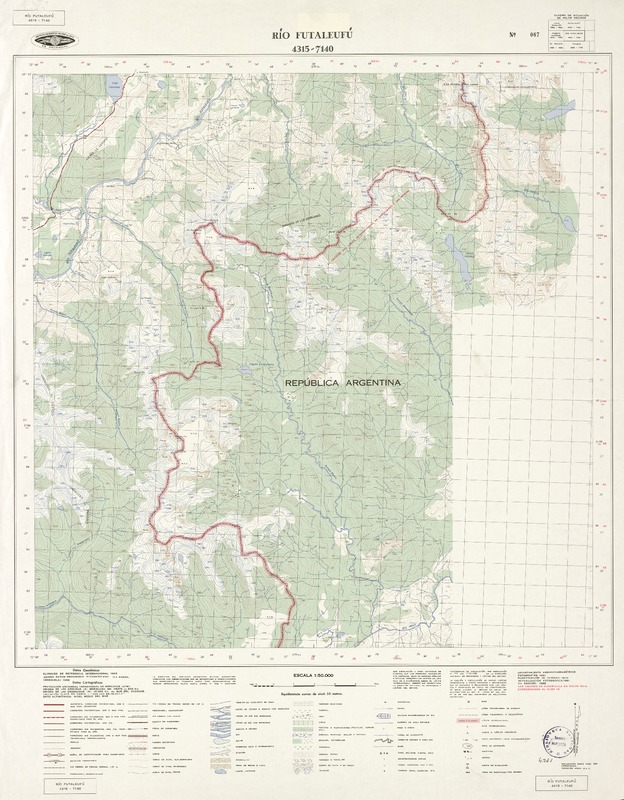 Río Futaleufú 4315 - 7140 [material cartográfico] : Instituto Geográfico Militar de Chile.