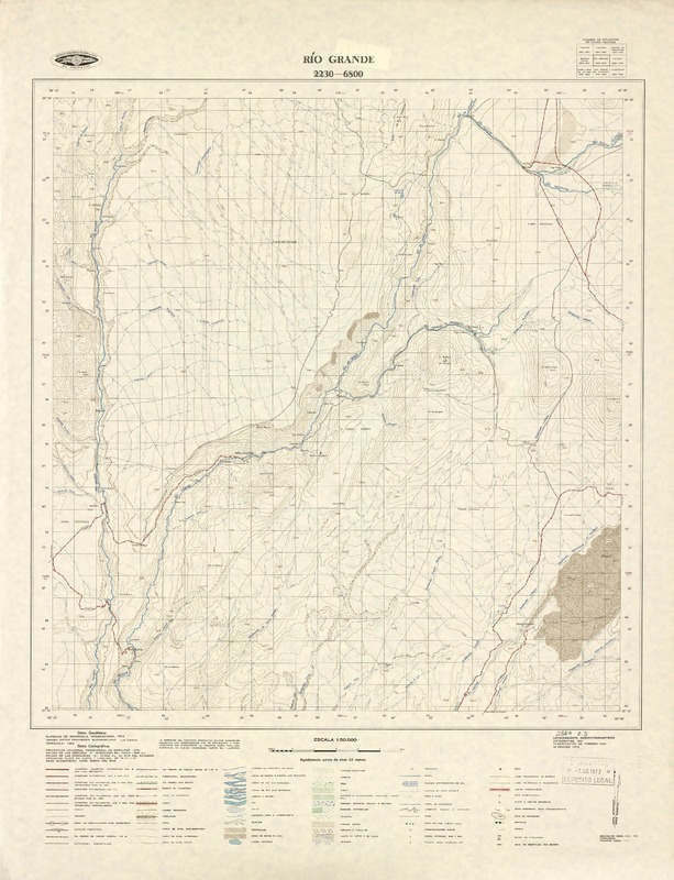Río Grande 2230 - 6800 [material cartográfico] : Instituto Geográfico Militar de Chile.