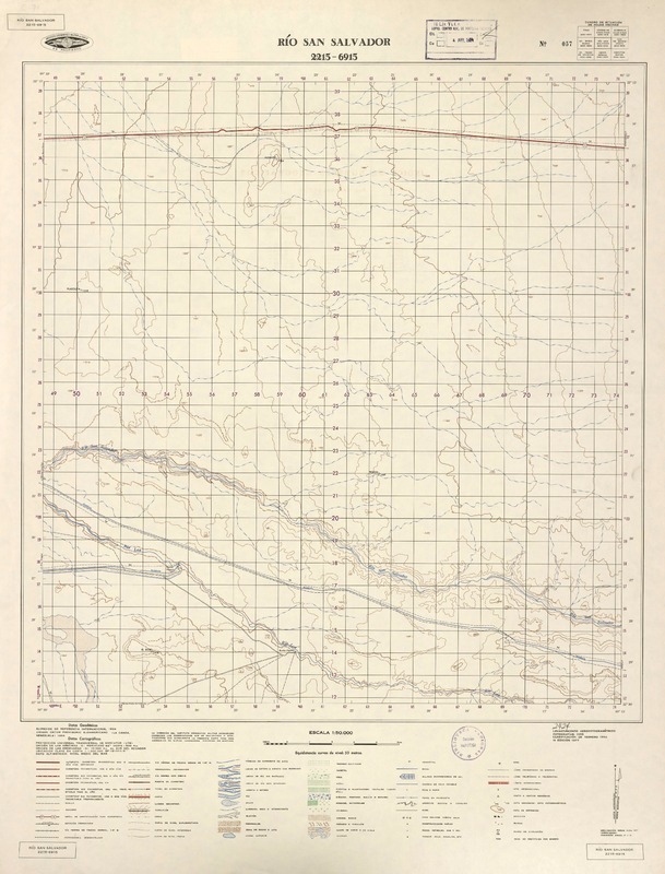 Río San Salvador 2215 - 6915 [material cartográfico] : Instituto Geográfico Militar de Chile.