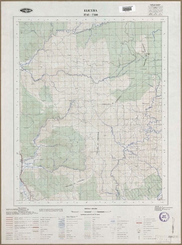 Elicura 3745 - 7300 [material cartográfico] : Instituto Geográfico Militar de Chile.
