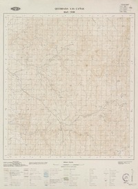 Quebrada Las Cañas 2845 - 7030 [material cartográfico] : Instituto Geográfico Militar de Chile.