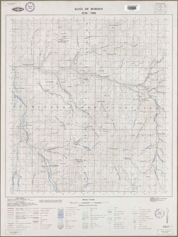 Elisa de Bordos 2730 - 7000 [material cartográfico] : Instituto Geográfico Militar de Chile.