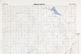 Embalse Caritaya (19°00'13.00" - 69°15'06.05") [material cartográfico] : Instituto Geográfico Militar de Chile.