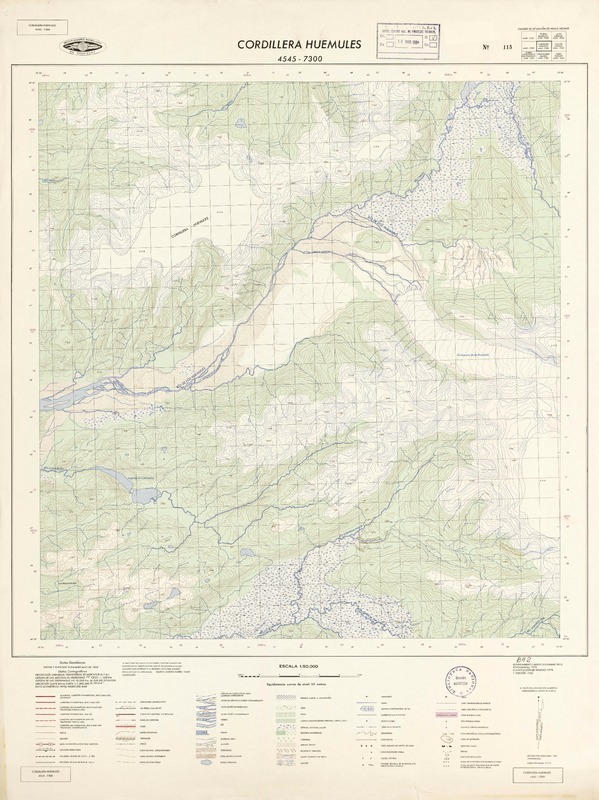 Cordillera Huemules 4545 - 7300 [material cartográfico] : Instituto Geográfico Militar de Chile.