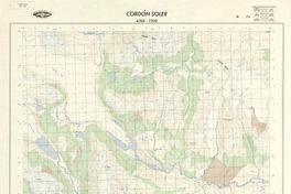 Cordón Soler 4700 - 7300 [material cartográfico] : Instituto Geográfico Militar de Chile.