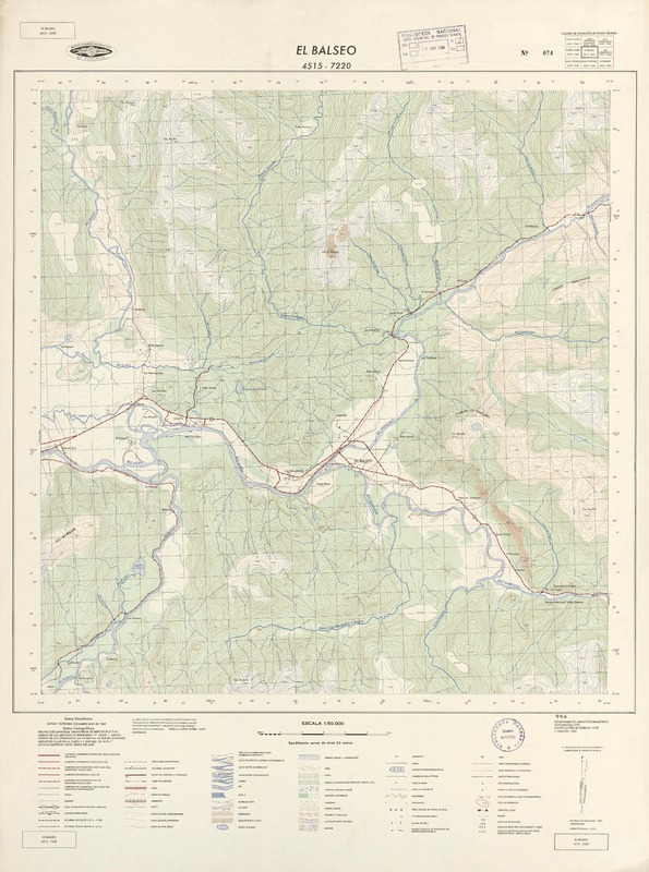 El Balseo 4515 - 7220 [material cartográfico] : Instituto Geográfico Militar de Chile.