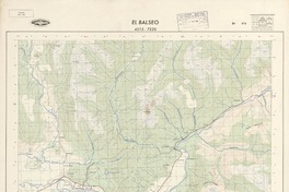 El Balseo 4515 - 7220 [material cartográfico] : Instituto Geográfico Militar de Chile.