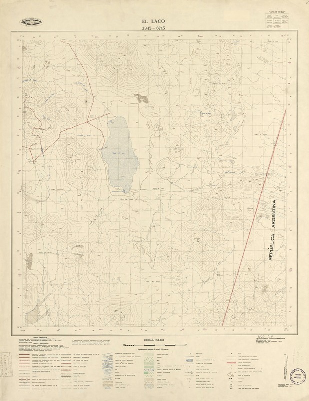 El Laco 2345 - 6715 [material cartográfico] : Instituto Geográfico Militar de Chile.