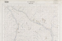 El Tránsito 2845 - 7015 [material cartográfico] : Instituto Geográfico Militar de Chile.