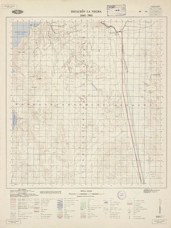 Estación La Negra 2345 - 7015 [material cartográfico] : Instituto Geográfico Militar de Chile.