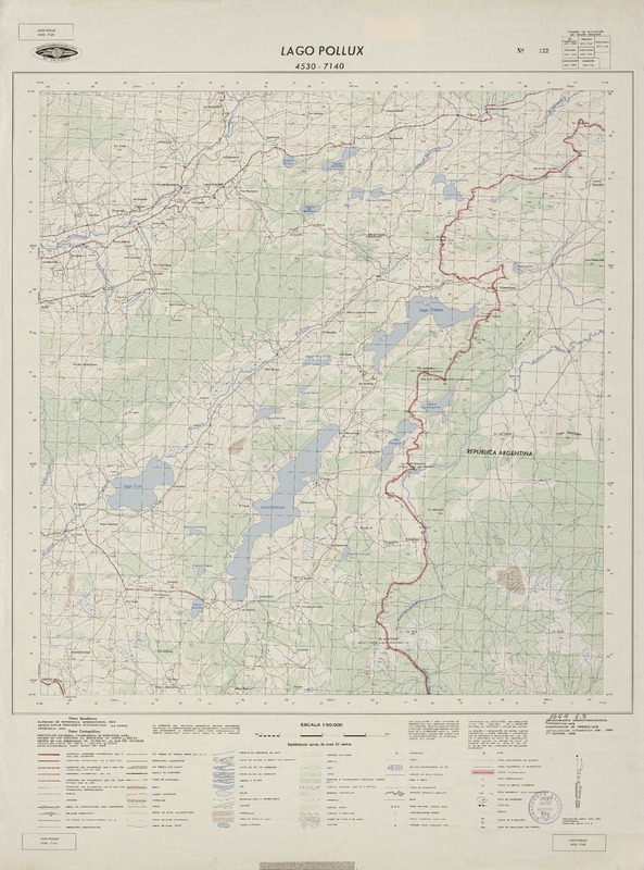 Lago Pollux 4530 - 7140 [material cartográfico] : Instituto Geográfico Militar de Chile.