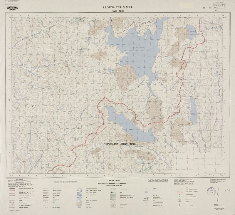 Laguna del Maule 3600 - 7020 [material cartográfico] : Instituto Geográfico Militar de Chile.