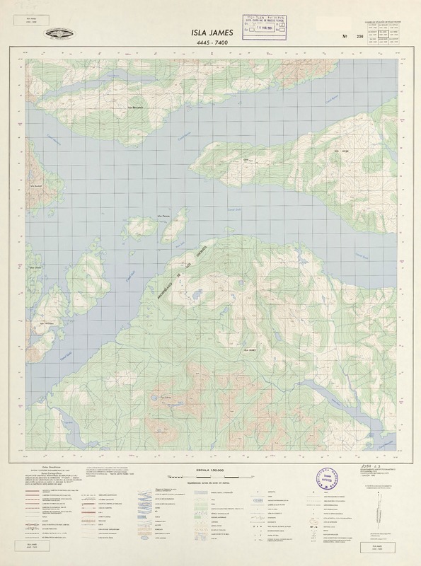 Isla James 4445 - 7400 [material cartográfico] : Instituto Geográfico Militar de Chile.