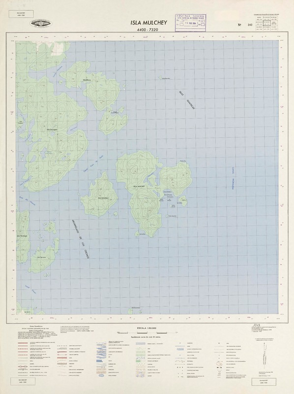 Isla Mulchey 4400 - 7320 [material cartográfico] : Instituto Geográfico Militar de Chile.