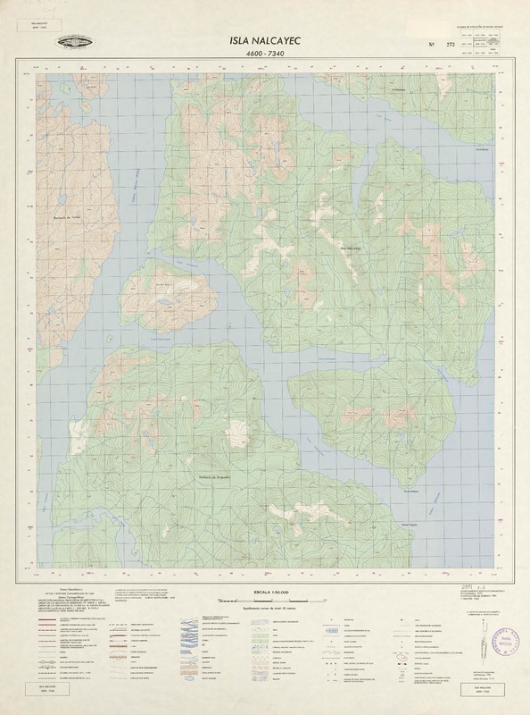 Isla Nalcayec 4600 - 7340 [material cartográfico] : Instituto Geográfico Militar de Chile.
