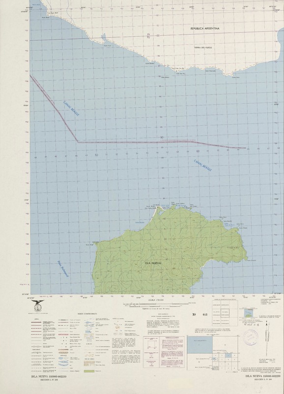 Isla Nueva 550000 - 662230 [material cartográfico] : Instituto Geográfico Militar de Chile.