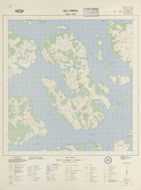 Isla Teresa (44°45' - 73° 40')  [material cartográfico] Instituto Geográfico Militar de Chile.