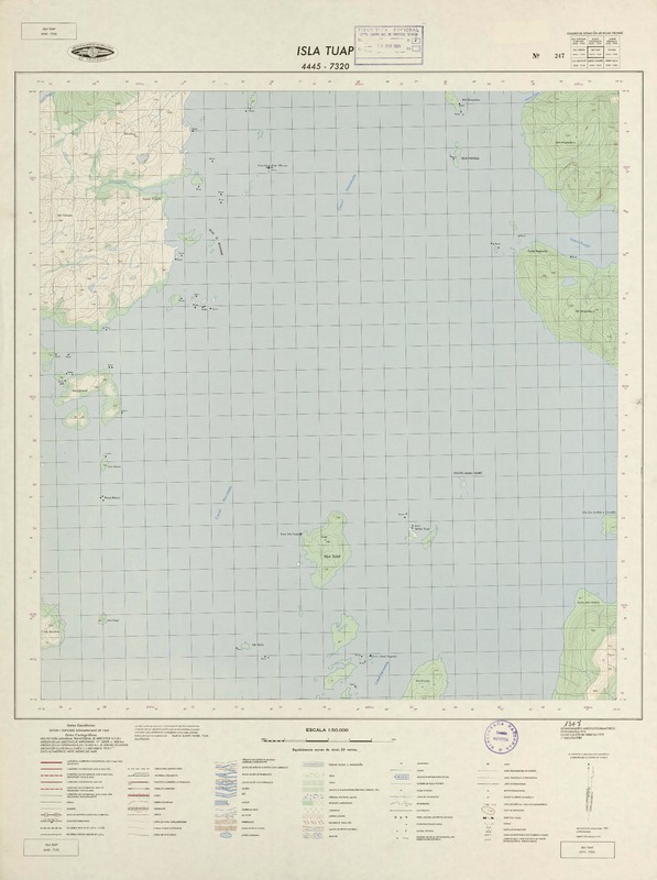 Isla Tuap 4445 - 7320 [material cartográfico] : Instituto Geográfico Militar de Chile.