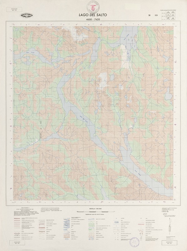Lago del Salto 4600 - 7420 [material cartográfico] : Instituto Geográfico Militar de Chile.